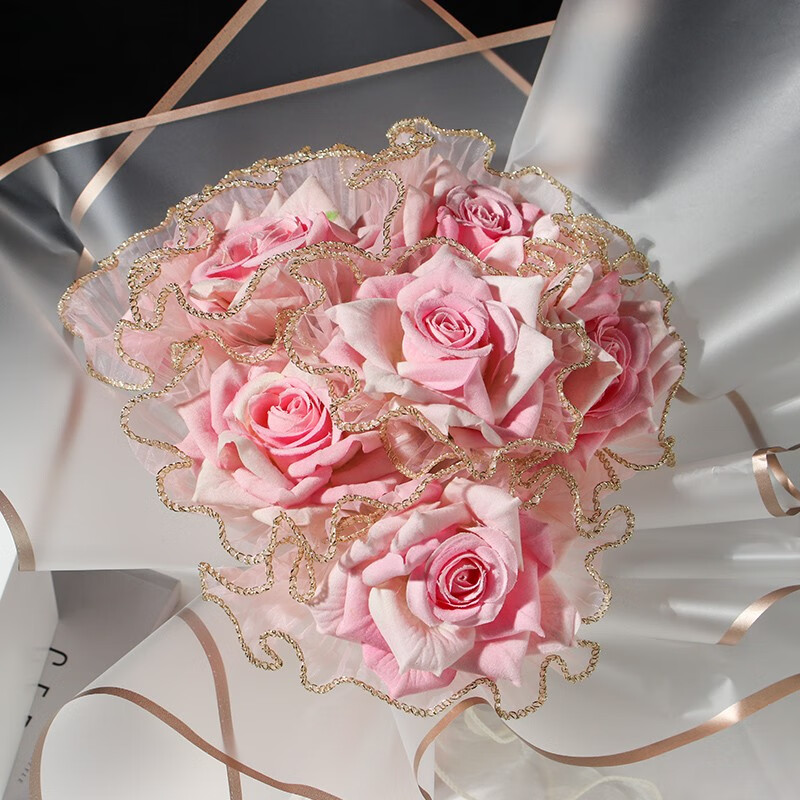 韩式波浪纱浪纱网纱鲜花包装纸花束材料diy包花网纱烘焙蛋糕配饰玫瑰