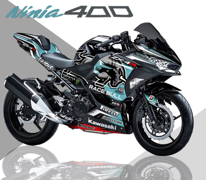 ninjia400贴纸川崎忍者400车身贴改装防水保护膜全车贴膜个性创意拉花