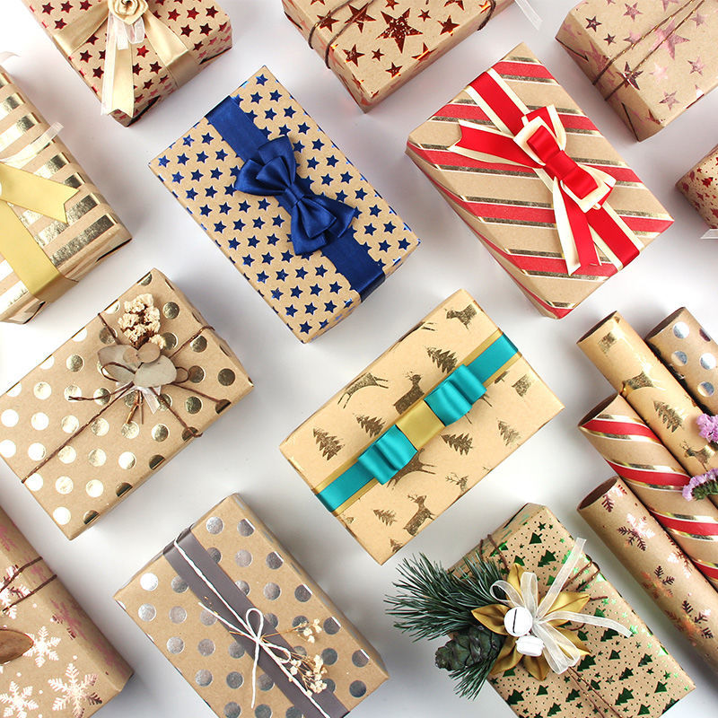 精选好礼礼品礼物包装纸卡通图案房间宿舍背景纸学生女包书纸腾雅卓