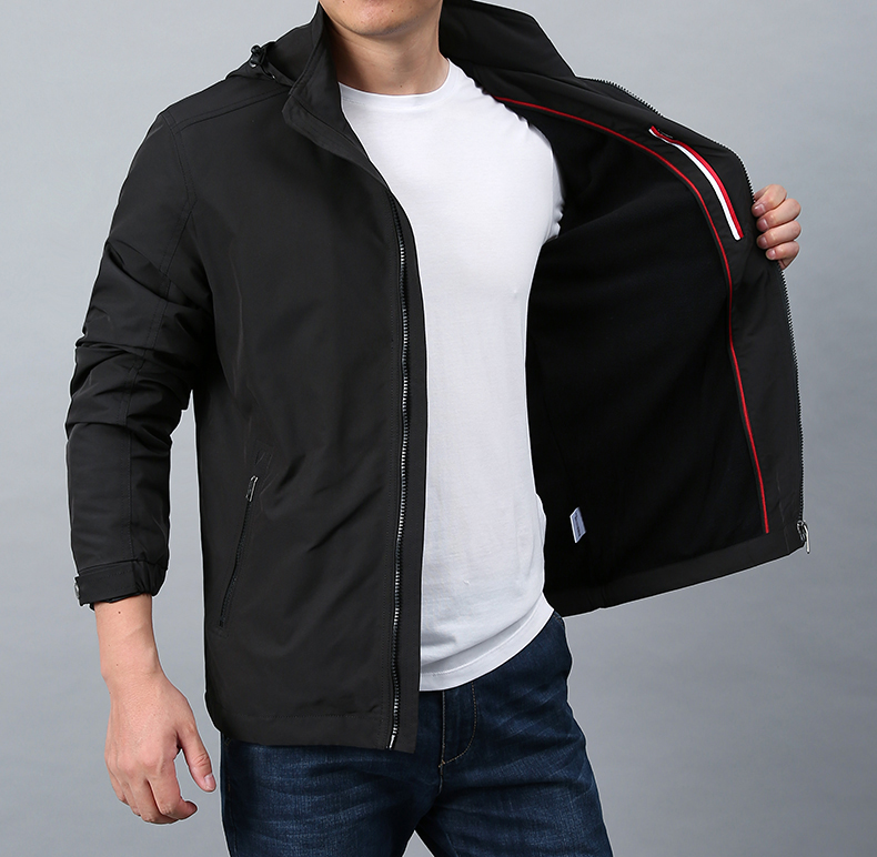 抖音同款jpdun男装阿汤哥商贸夹克8001bx男士休闲脱帽保暖长袖hb8001