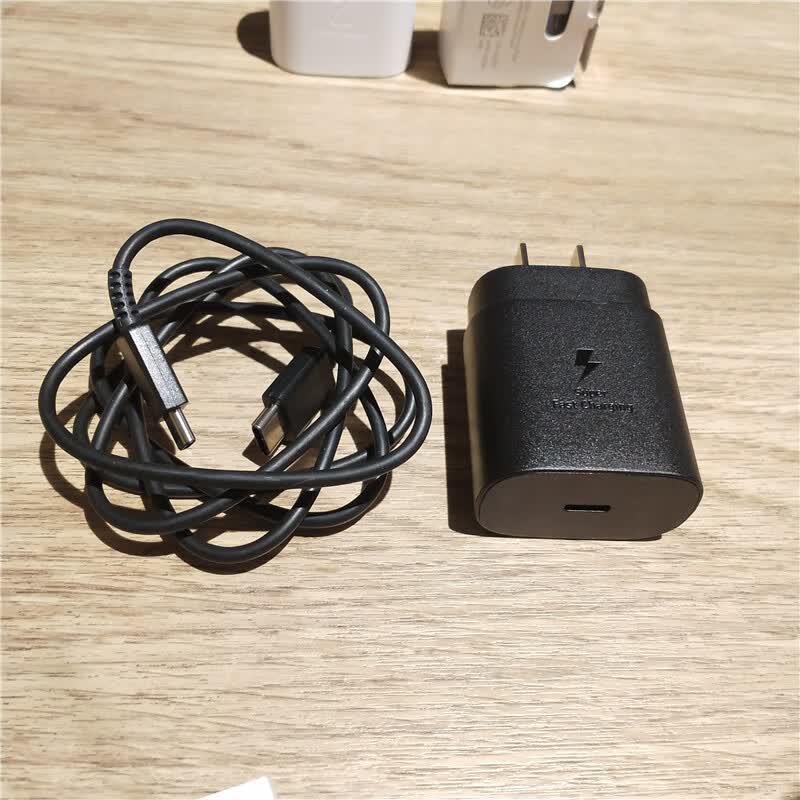 三星原装充电器s20s20u25w快充头ta800note1010a90a80a70数据线白原装