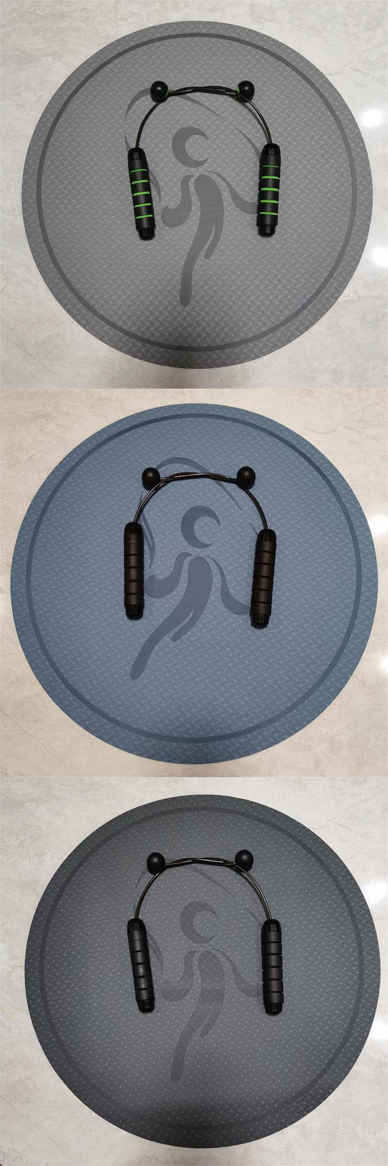 隔音垫跳绳圆形家用跳绳减震垫圆形坐垫户外室内加厚居家实用瑜伽垫