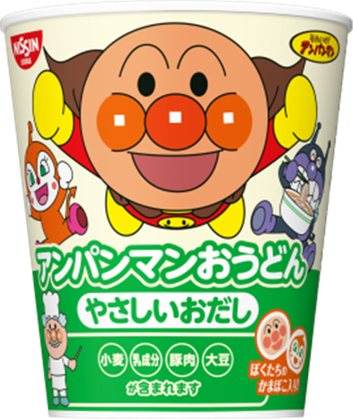 日本进口 日清食品面包超人清淡酱油味迷你装杯面速食