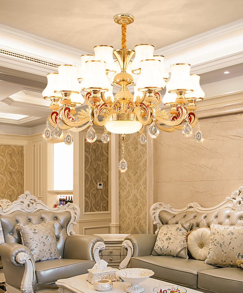 定做 欧式吊灯客厅灯2020年新款水晶灯大气餐厅灯现代简约简欧灯具 两