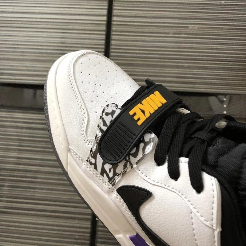 【官方自营旗舰店】low低帮湖人aj312男女鞋湖人三合一白灰荧光熊猫气