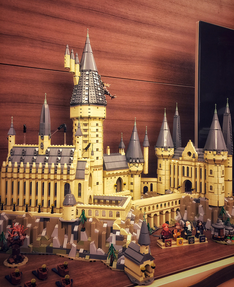 年系列霍沃茨城堡模型拼插难度3积木拼装玩具霍沃兹 霍格沃茨城门与