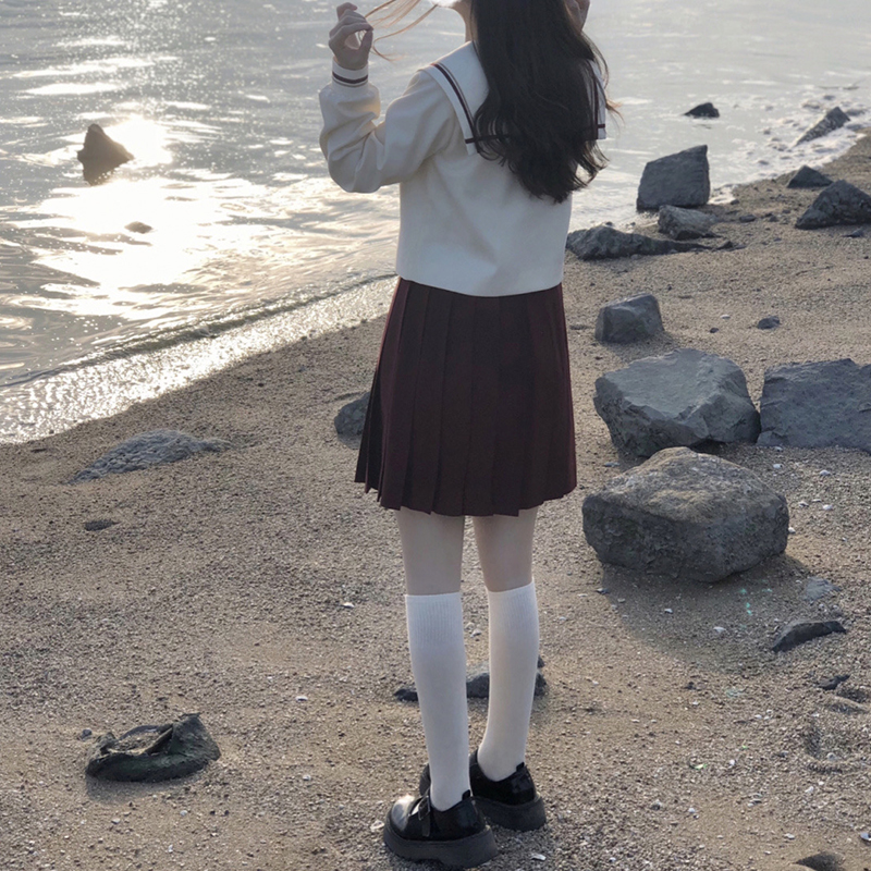 恩瑶 高端洋气赤金jk制服套装全套水手服原创日系学院风海军领中间服