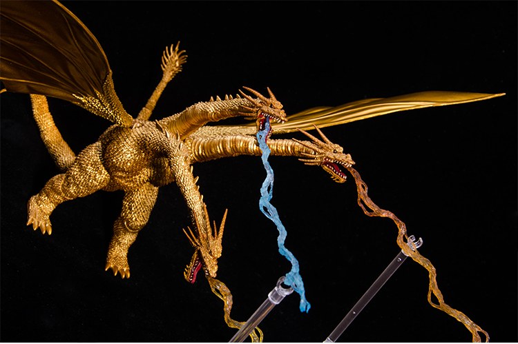 【新款】万代电影人物手办盒装2019电影哥斯拉2怪兽shm基多拉关节可动