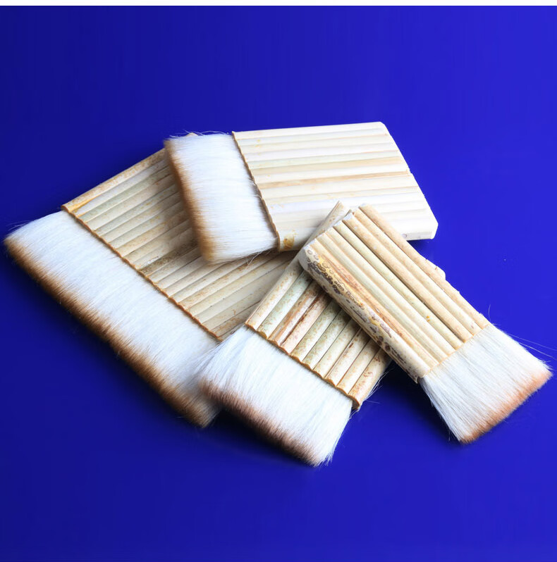 领王羊毛排笔刷加厚羊毛底纹刷书画装裱材料排笔刷浆糊刷竹管排笔 排