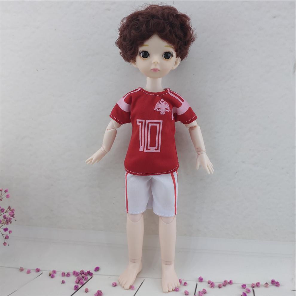 男芭比娃娃30厘米男孩王子娃娃衣服男朋友男娃玩具礼物品换装套 驼色