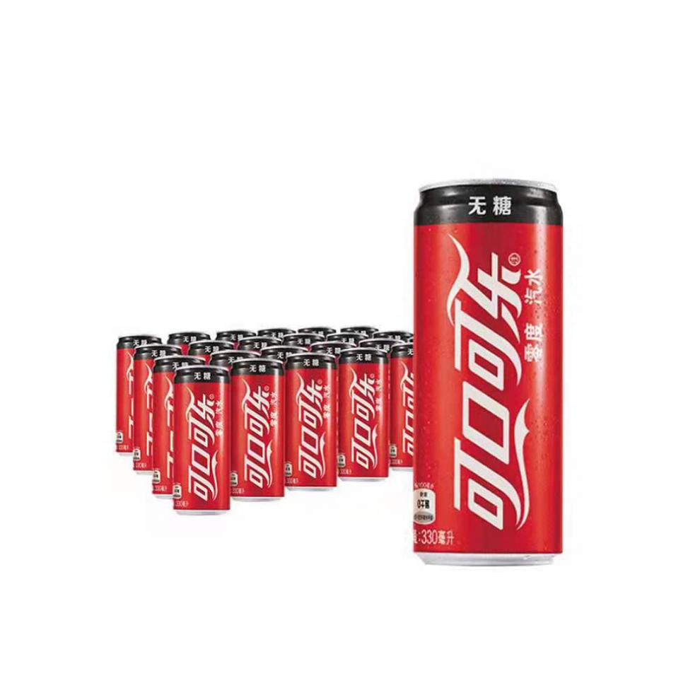 可口可乐碳酸饮料330ml*24摩登高罐无糖零度可乐无糖雪碧零卡芬达