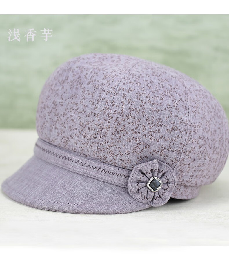 女式帽子春秋季老人帽子女春秋奶奶薄款老太太布帽中老年人妈妈单帽春