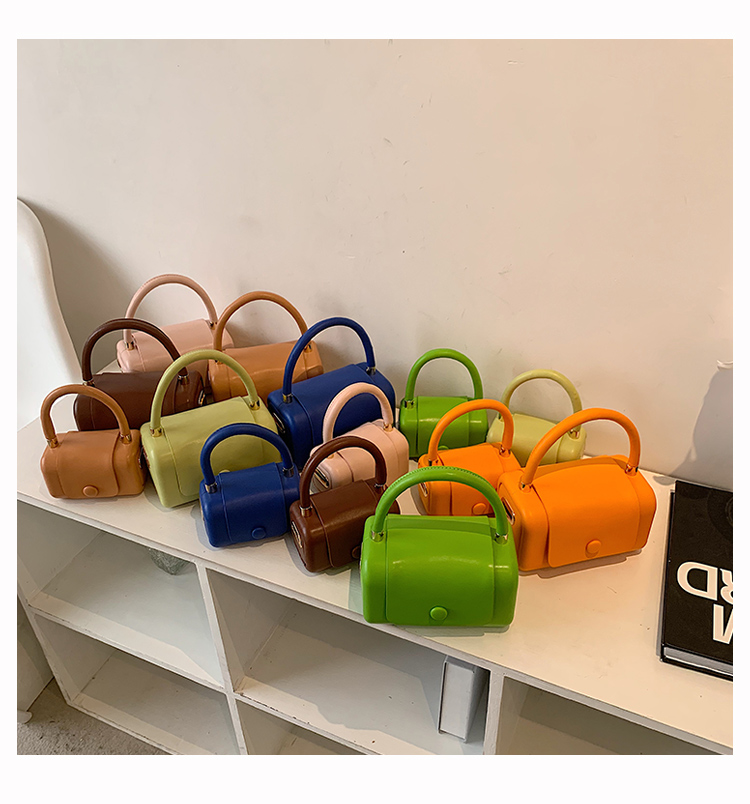 糖果色包包小众马卡龙糖果色果冻包手提包包女夏斜跨小众设计感网红