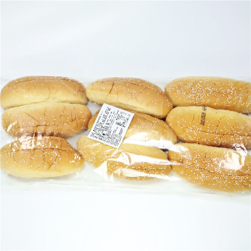 嘉顿7寸芝麻热狗面包胚家用早餐即食gardensesamehotdogbread550ghot