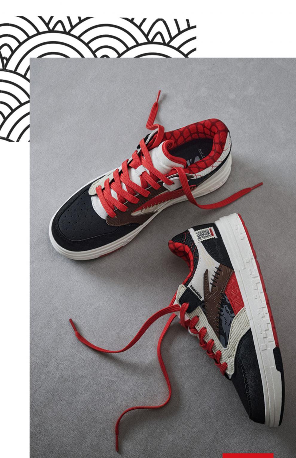 王一博同款安踏板鞋男鞋2022夏季虎年定制款虎虎生风街头顽滑板鞋潮流