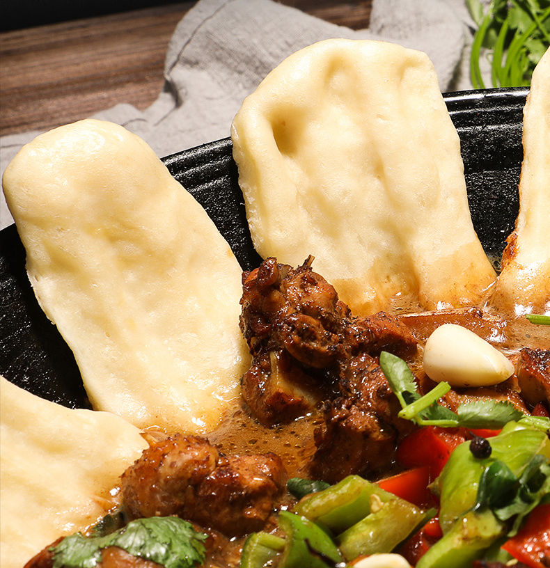 山东地锅鸡饼地锅鱼地锅排骨贴饼面饼手工商用八十片特精面粉80片