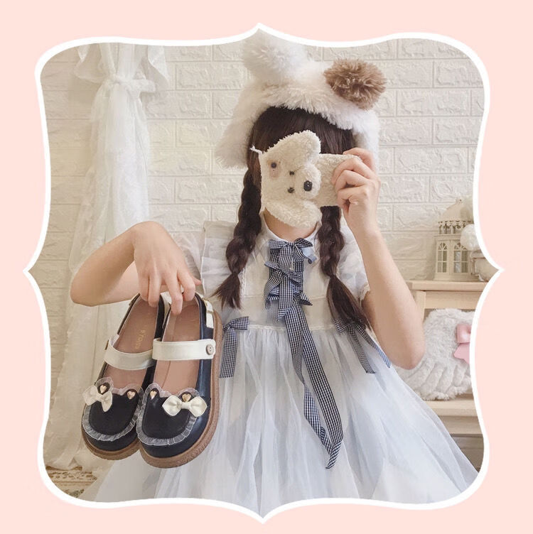 春节不打烊nfim洛丽塔鞋子魔女之夜lolita小皮鞋日系圆头可爱大头鞋