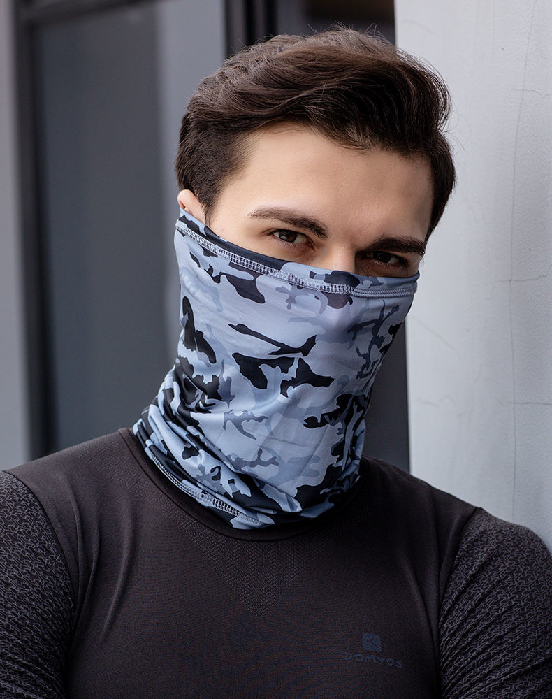 防晒冰丝围脖头巾男脖套护颈脖子夏天钓鱼面罩骑行面巾冰袖套薄款 冷