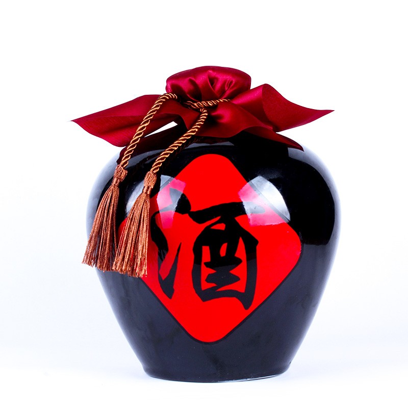 鬼谷子下山将军罐景德镇陶瓷酒瓶空瓶酒坛子蛟龙出海密封白酒瓶壶罐