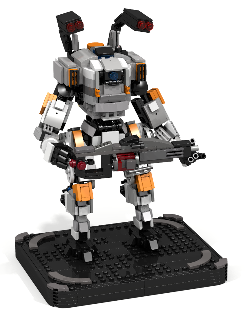 积木玩具乐髙积木 泰坦陨落bt7274机甲积木moc拼插以上绿色通用 地形