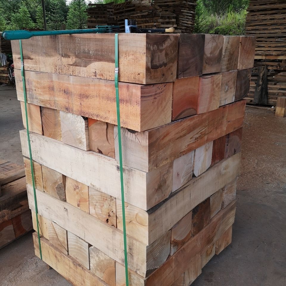 定制适用实木吊车枕木泵车木头随车垫腿25 35吨设备垫木原木杂木硬木