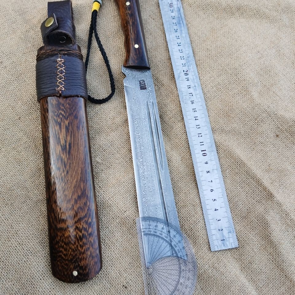 户撒手工刀锻打柴刀阿昌族刀锋利家用小刀短刀大号尼泊尔