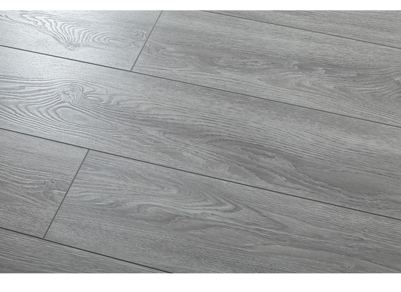 12mm强化复合地板耐磨家用水仿实木卧室北欧灰色木地板厂家直销田园古