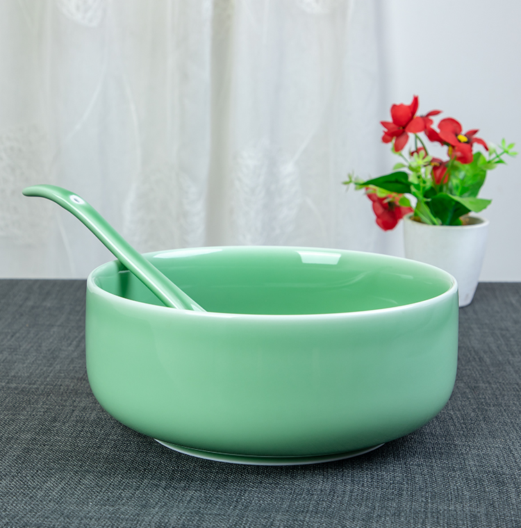 龙泉青瓷餐具餐具家用日式吃拉面碗大号盛汤碗陶瓷创意面条大碗装菜碗