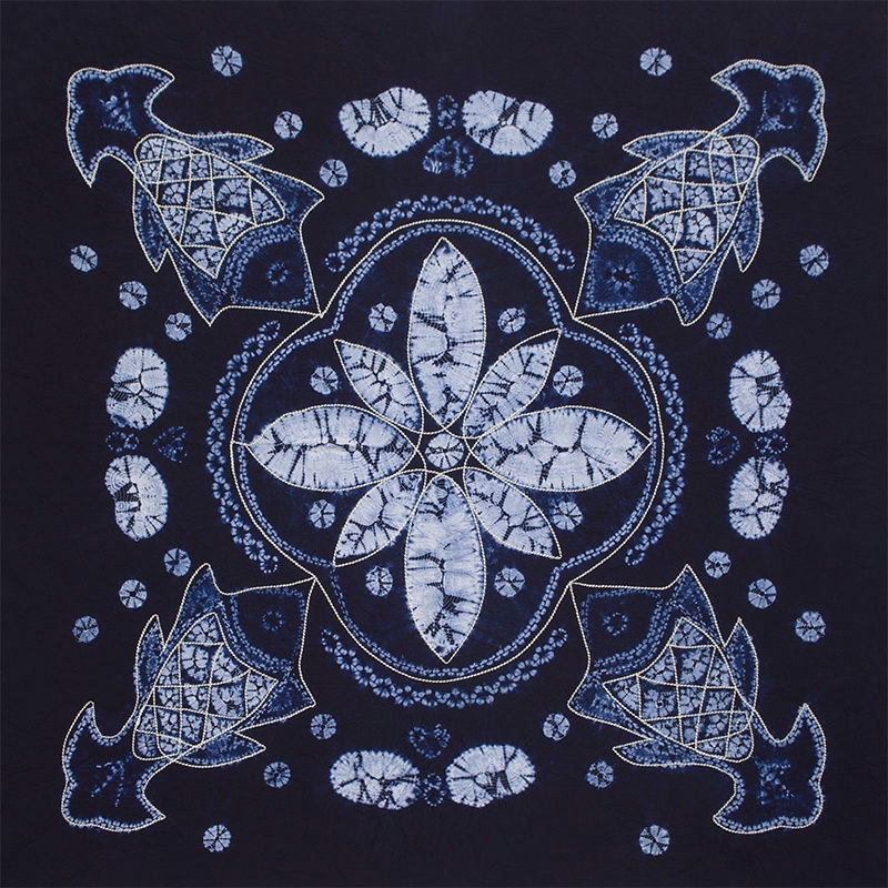 扎染蜡染棉麻桌布扎染桌布云南民族白族手工扎染布料茶几布茶室酒吧