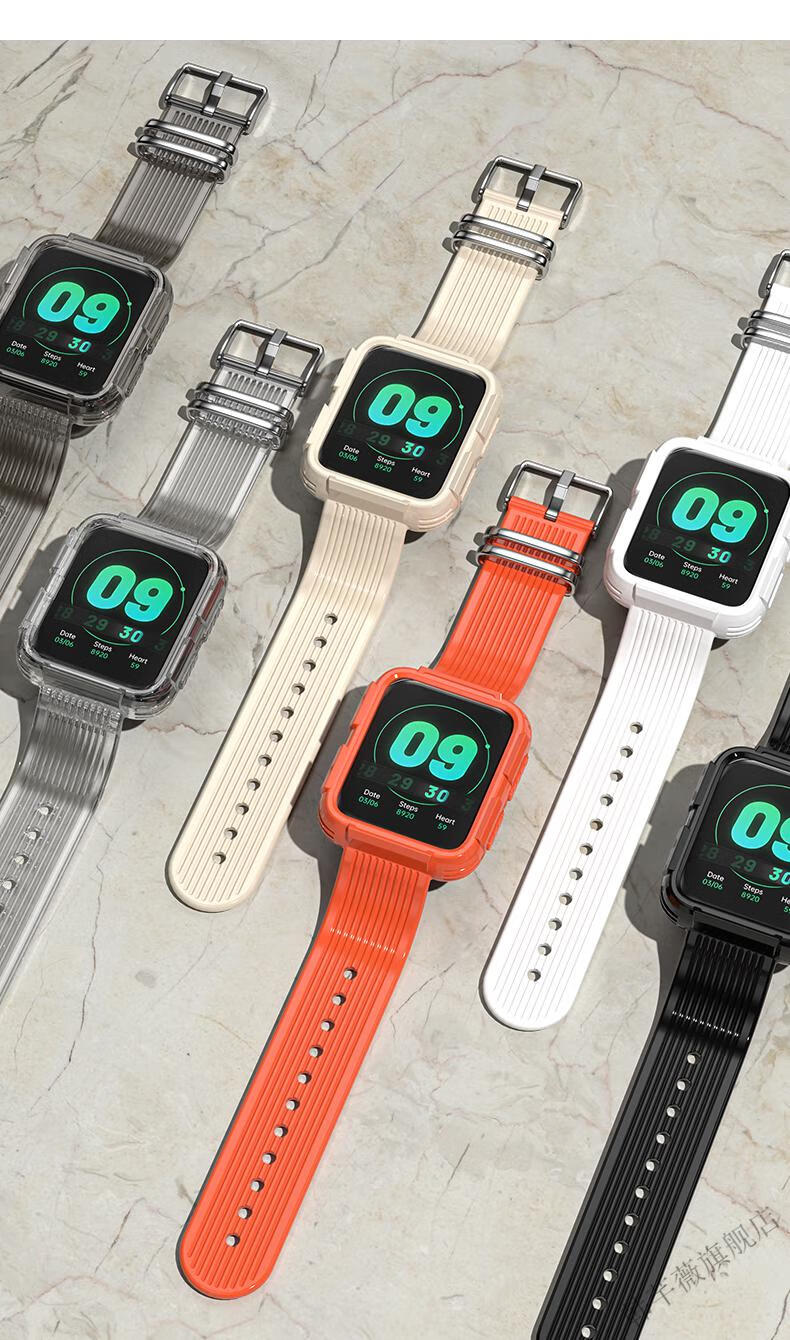 oppo watch 2/1智能手表冰川限定树脂表带透明透气oppowatch46mm男女