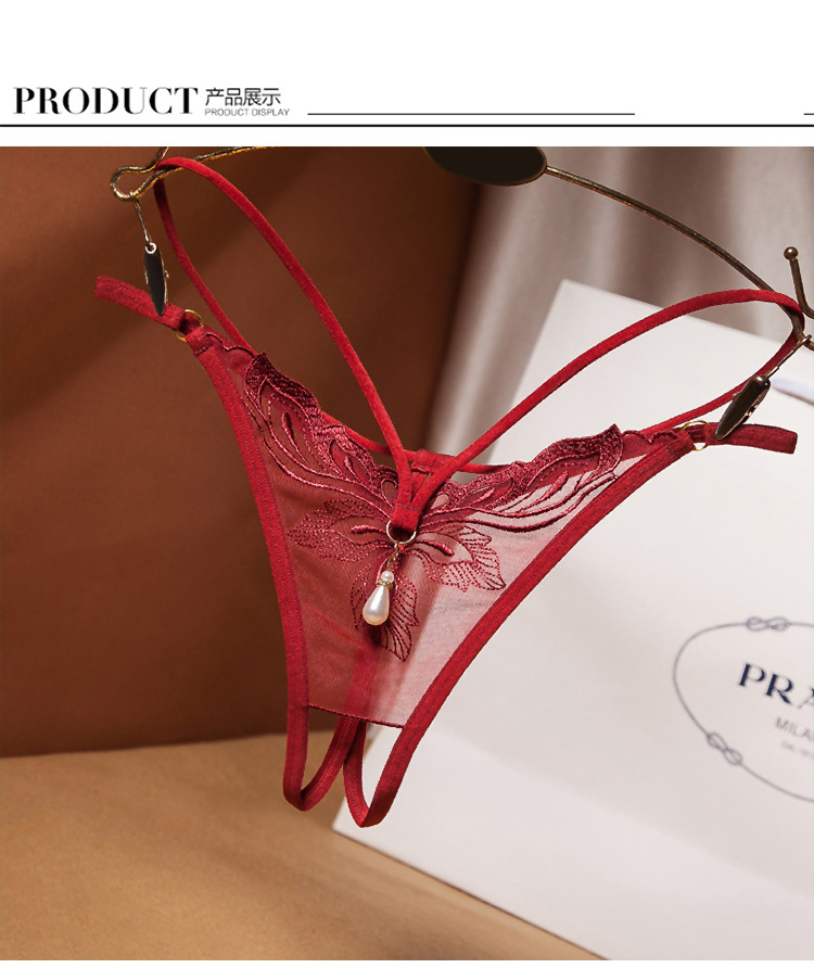 成人情趣内衣性感内裤丁字裤诱惑开档女激情套装透绣花变态角色扮演