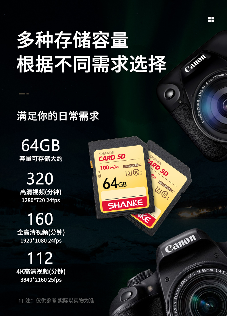 闪迪适用索尼相机内存sd大卡高速u3储存卡a6000/a6500/a6400/a6100 ol