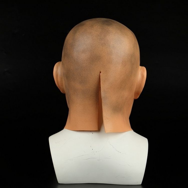 硅胶人脸面具 人皮面皮仿真人头套假面舞会面具男女乳胶头套逼真演出