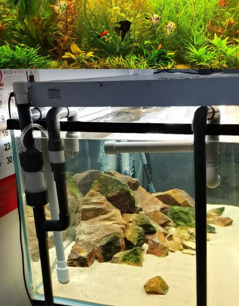 618嗨购虹吸管底滤鱼缸不打孔改底滤虹吸管新一代大吸力quiet虹吸 龟