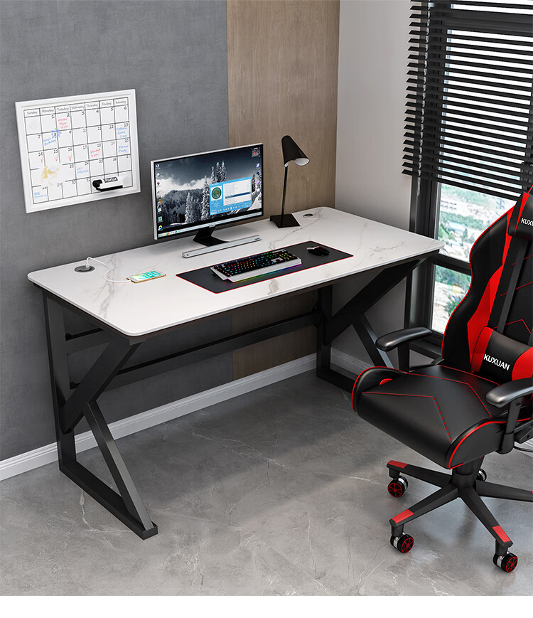 电竞桌椅一套 直播桌椅套装家用电脑桌台式电竞桌椅套装办公学习桌