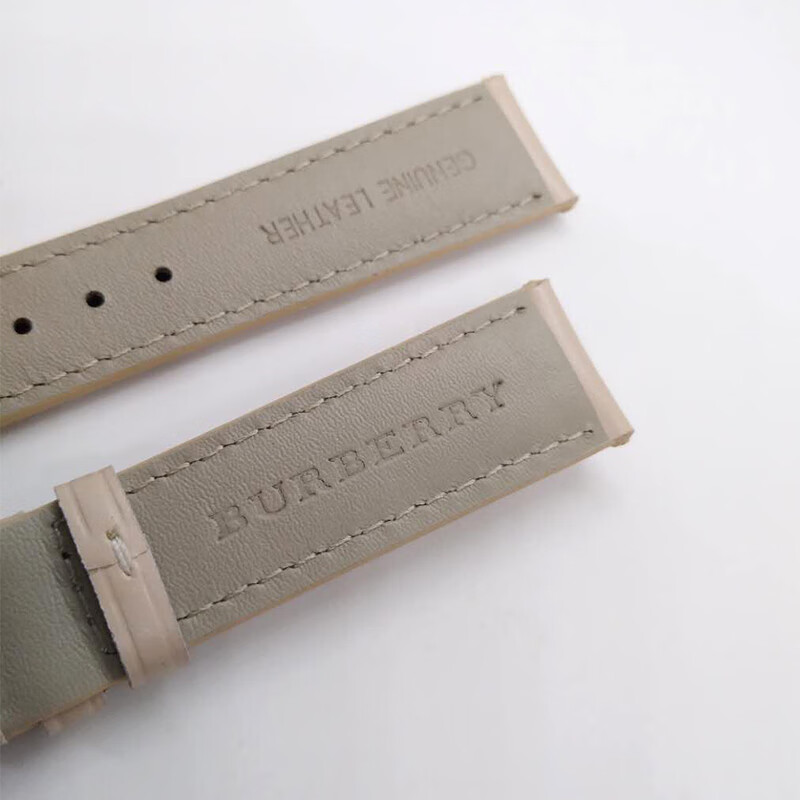 适用于巴宝莉/burberry/博柏利真皮表带bu9109/9107男女款牛皮表带