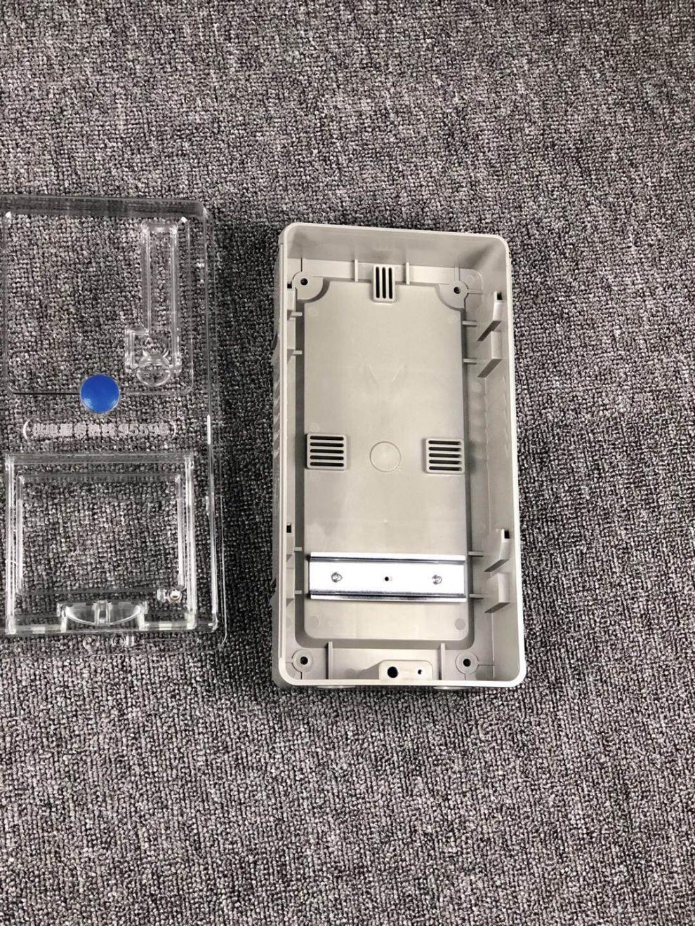 适用新款单相预付费插卡电表箱 pc透明家用电表箱 单相一户塑料电表箱