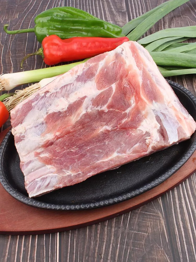 新鲜排骨骨多肉少散养黑土猪整条肋排前排猪小排脊骨 多肉少骨猪小排