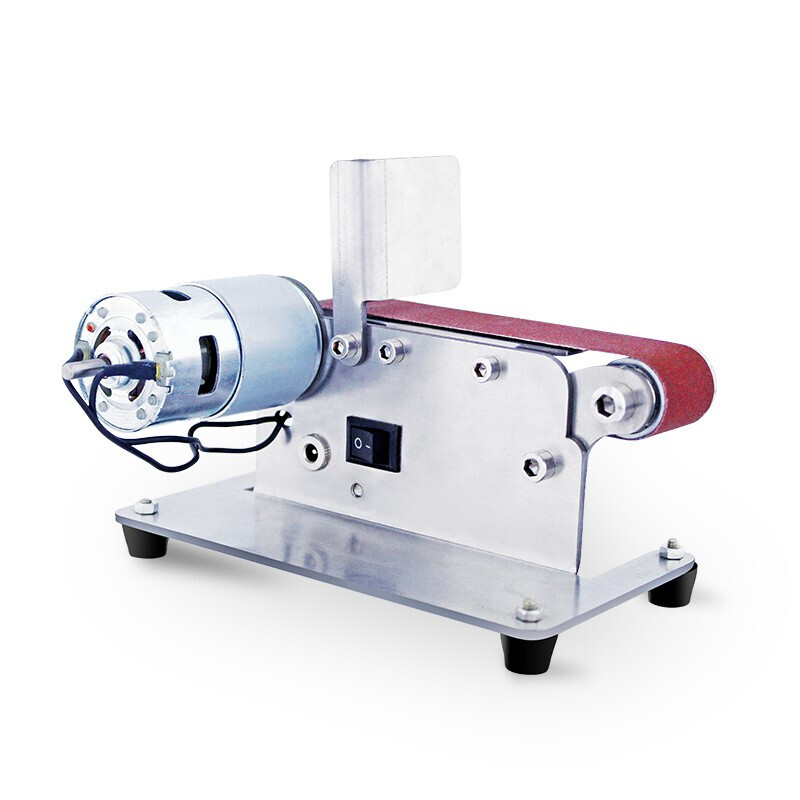 砂带机抛光机小型迷你磨刀台式打磨机磨刀机砂光机家用 卧式895砂轮