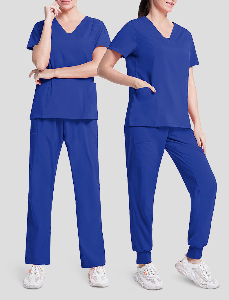 洗手衣速干女短袖弹力护士服医院工作服套装男墨绿色手术室美容刷手服