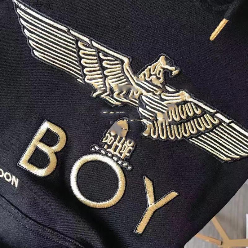 centuryboy潮牌潮牌2022春秋新款刺绣烫金老鹰翅膀男女同款连帽卫衣