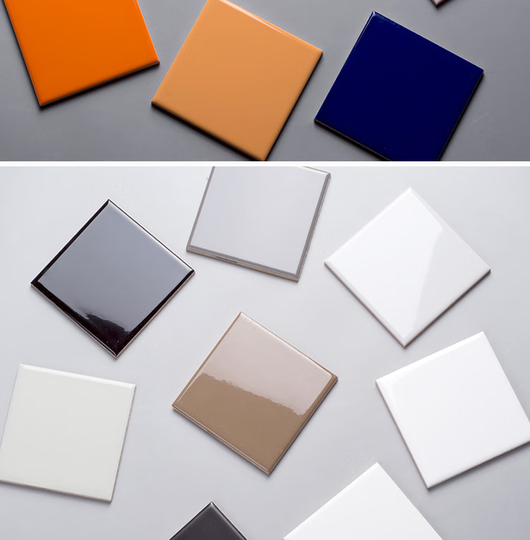 小白砖100x100色现代简约厨房卫生间墙砖面包砖方格10x10小瓷砖,有起
