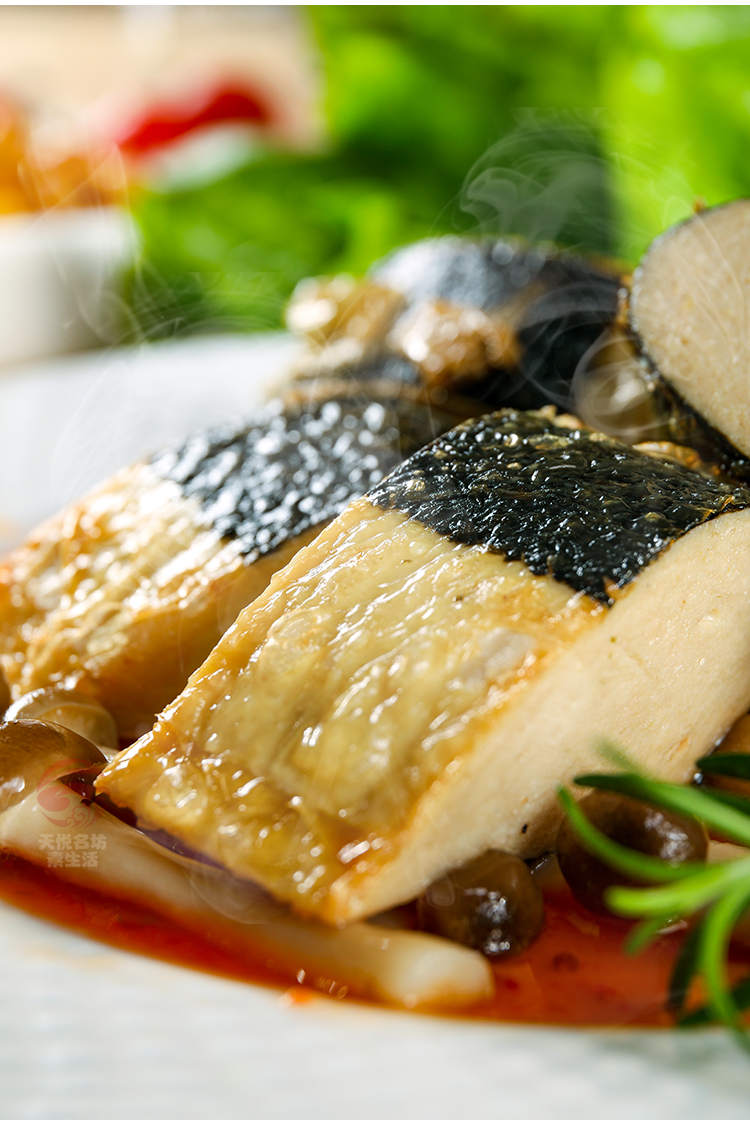 鸿昶放牛吃草素白带鱼素食佛家纯素肉人造肉豆制品斋素菜食材仿荤冷冻