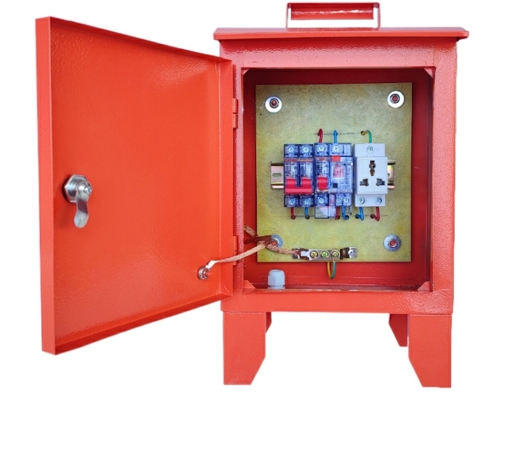 户外建筑工地移动防雨移动装修临时电箱配电箱低压成套三级配电箱红色