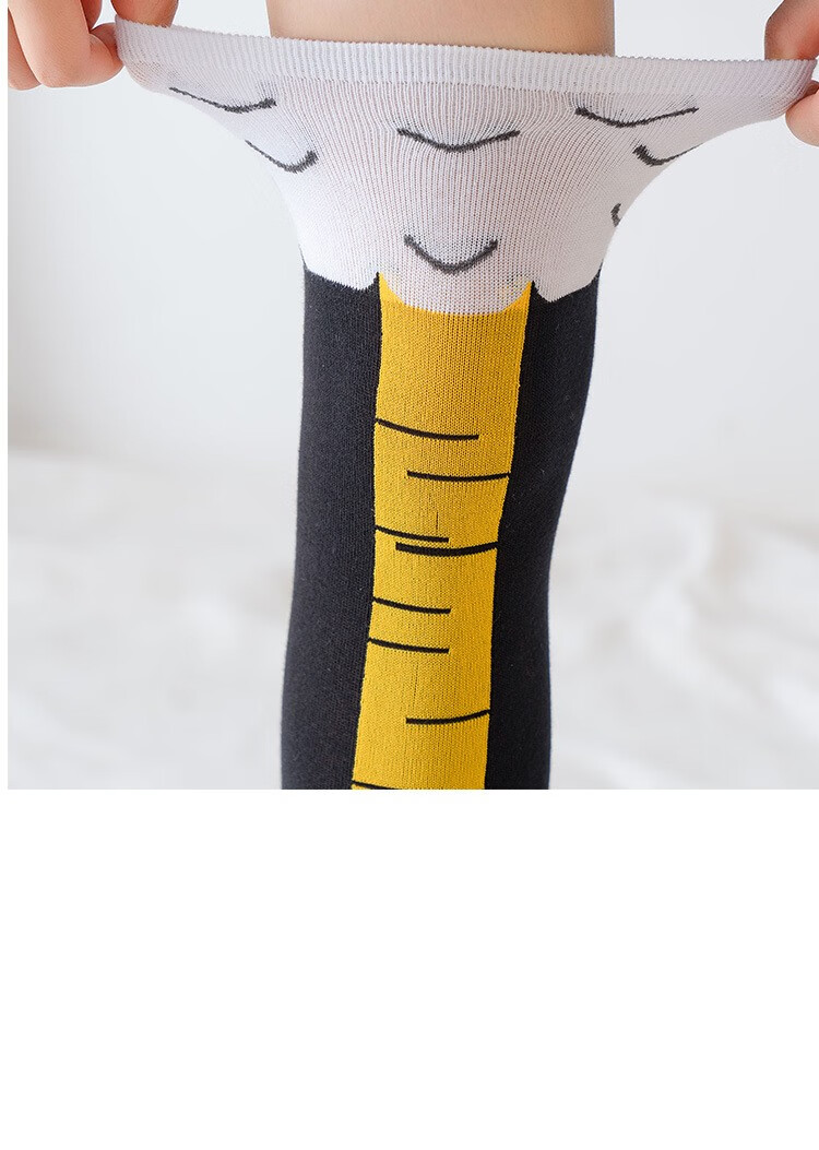 男士长袜鸡爪袜搞笑个性长筒袜子高筒袜鸡爪袜子生日礼物 3双黄鸡爪