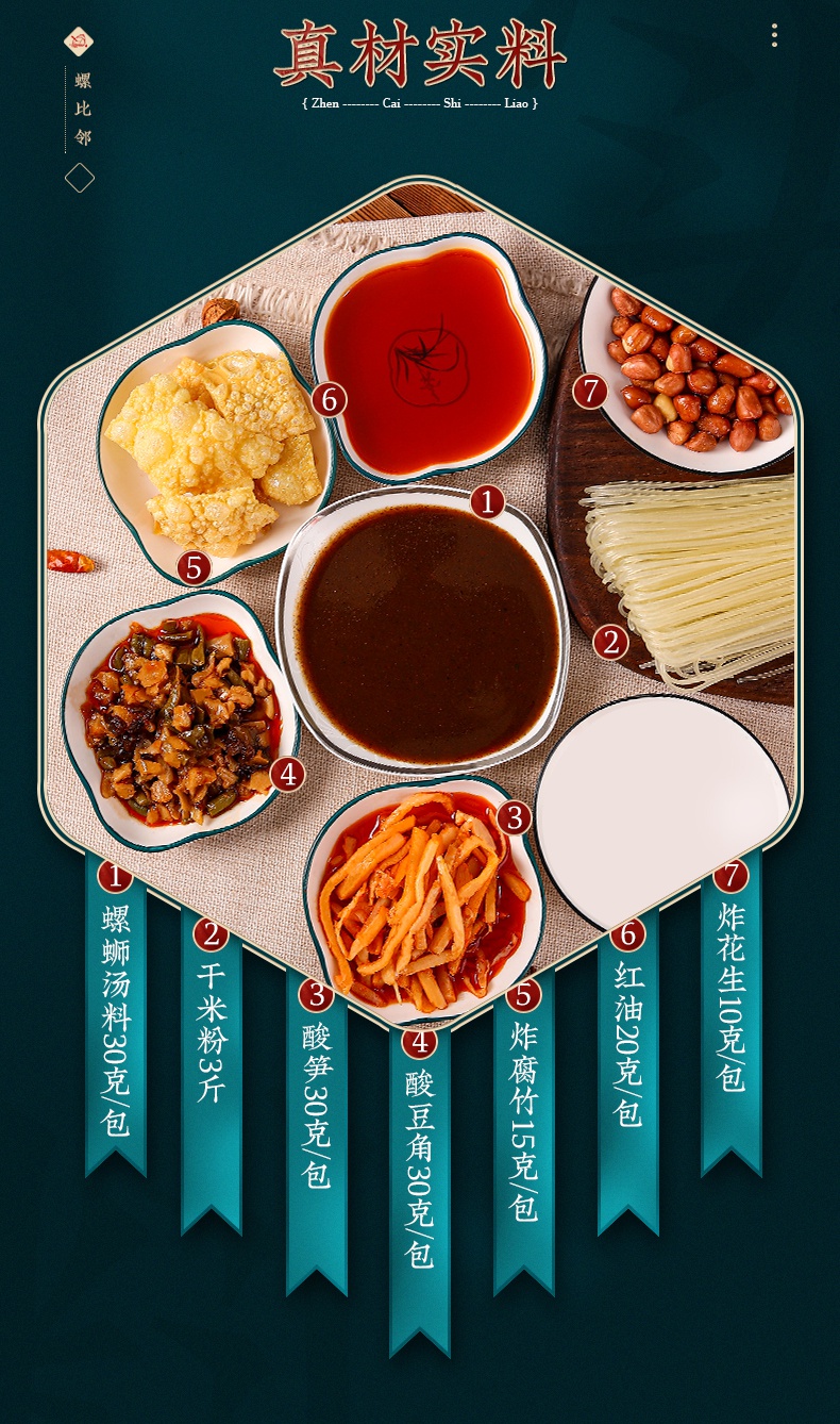 螺蛳粉配料包全套配菜酱料汤料包螺丝粉的调料包商用不含米粉套餐30克