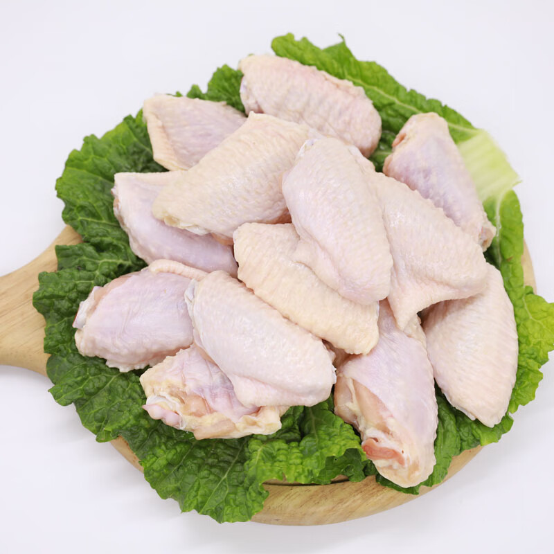鸡翅中新鲜冷冻谷饲生鸡翅生鲜奥尔良鸡翅膀烧烤食材2斤