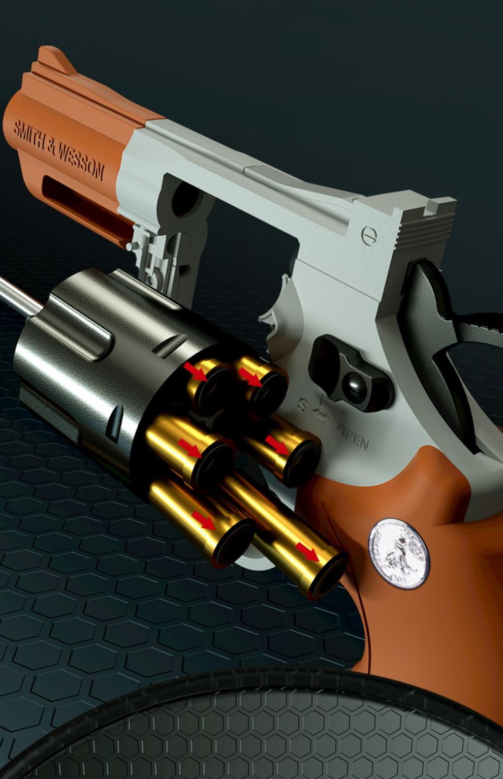 r8左轮软弹枪砸响炮zp5柯尔特仿1真合金小可发射月亮模型玩具 zp5左轮