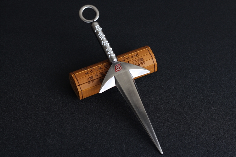 火影忍者金属佐助鸣人手里剑飞雷神苦无四代目阿斯玛模型 26cm再不斩