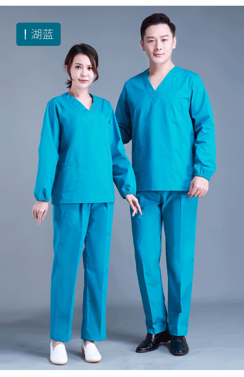 刷手衣长袖洗手衣短袖医生服纯棉手术衣服女美容院工作服男手术室女款